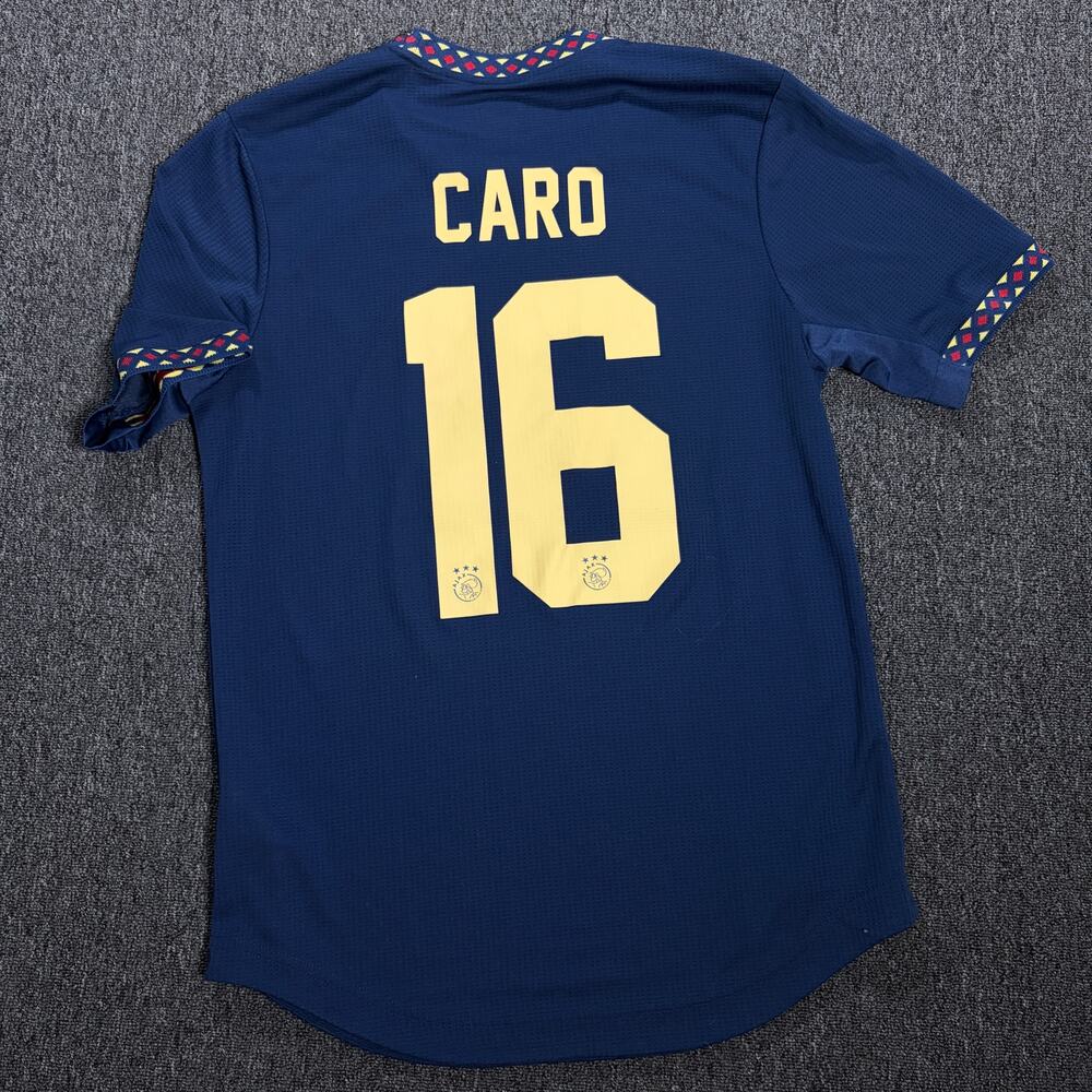 Vintage Y2k Ajax Amsterdamn Navy Red Caro Soccer Jersey Fifa Men's Small